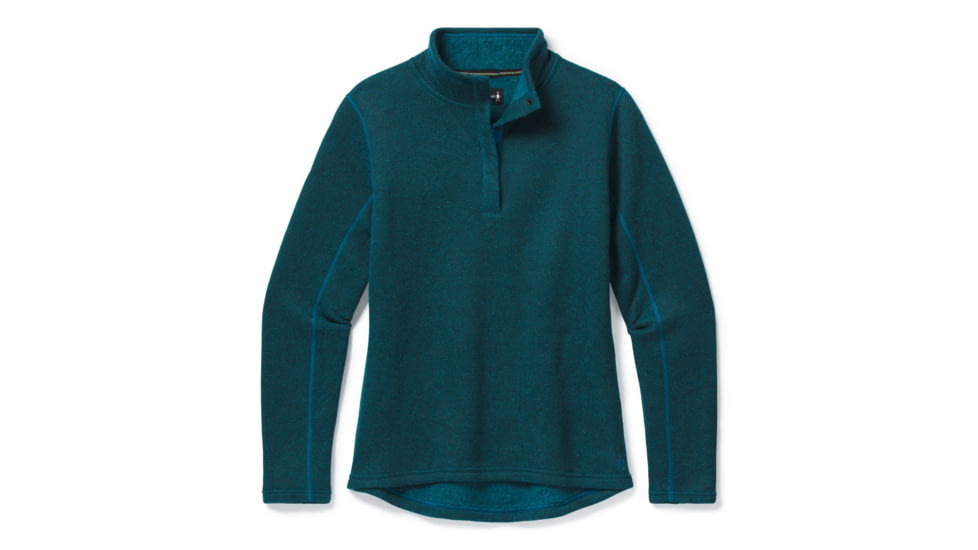 Smartwool Hudson Trail Snap Pullover Fleece Sweater - Womens, Ocean Abyss, Medium, SW016344E21-M
