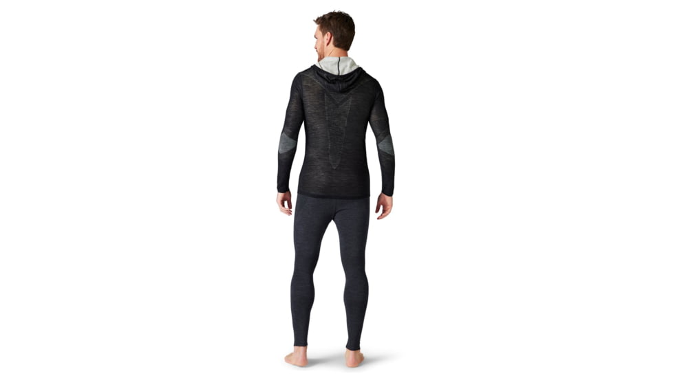 Smartwool Intraknit Merino 200 1/2 Zip Hoodie - Mens, Black/White, Medium, SW011550960M