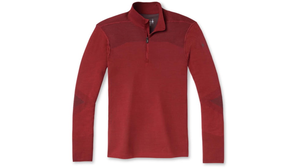 Smartwool Intraknit Merino 200 1/4 Zip - Mens, Tibetan Red/Forged Iron, Large, SW016260F93L
