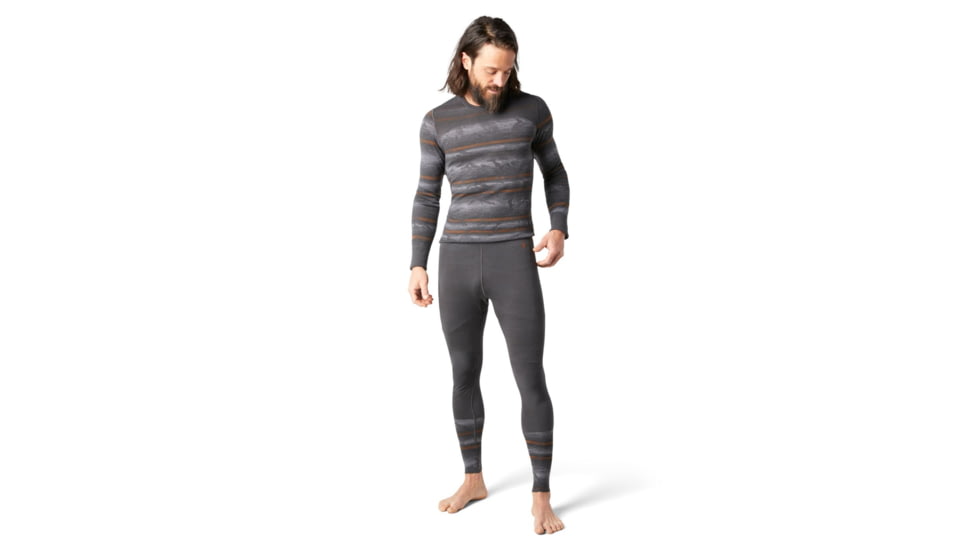 Smartwool Intraknit Merino 200 Pattern Bottom - Mens, Forged Iron, Large, SW016438D35-L