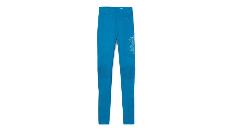 Smartwool Intraknit Merino 200 Pattern Bottom - Womens, Ocean Abyss/Wave Blue Floral Scape, Small, SW016416F34-S