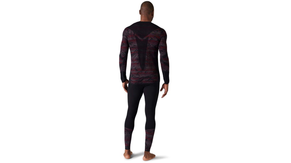 Smartwool Intraknit Merino 200 Pattern Crew - Mens, Black Mountain Stripe, Large, SW016407G39L