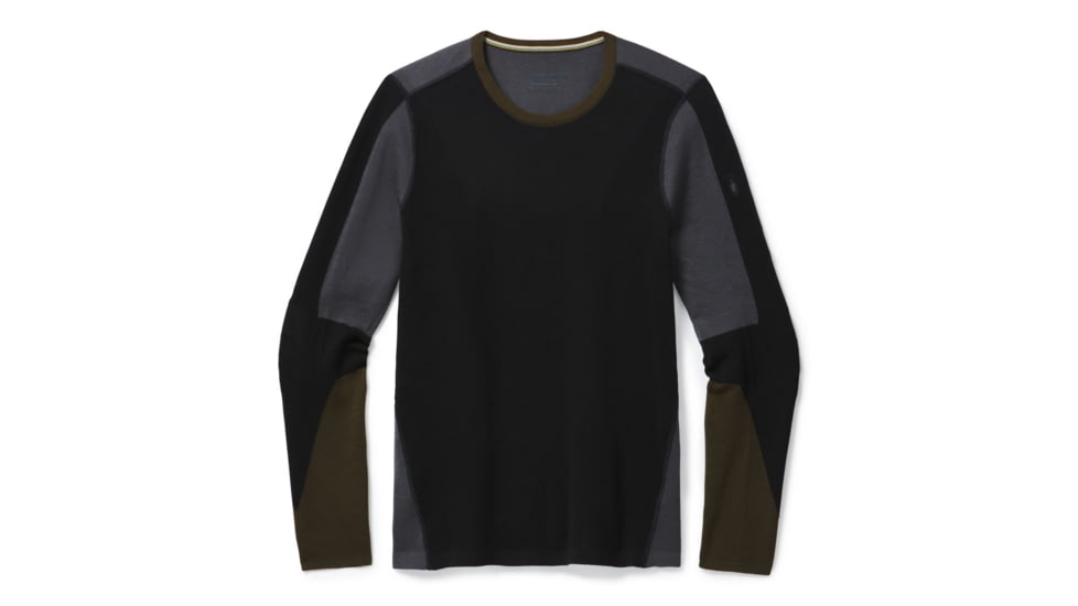 Smartwool Intraknit Merino 250 Thermal Colorblock Crew - Mens, Black, Large, SW019297001-L