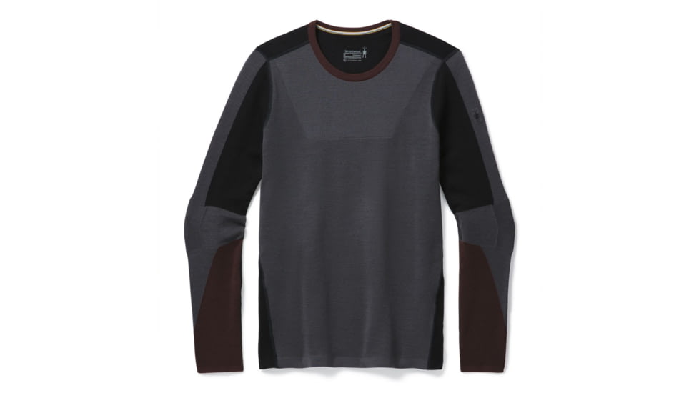 Smartwool Intraknit Merino 250 Thermal Colorblock Crew - Mens, Forged Iron, Small, SW019297D35-S
