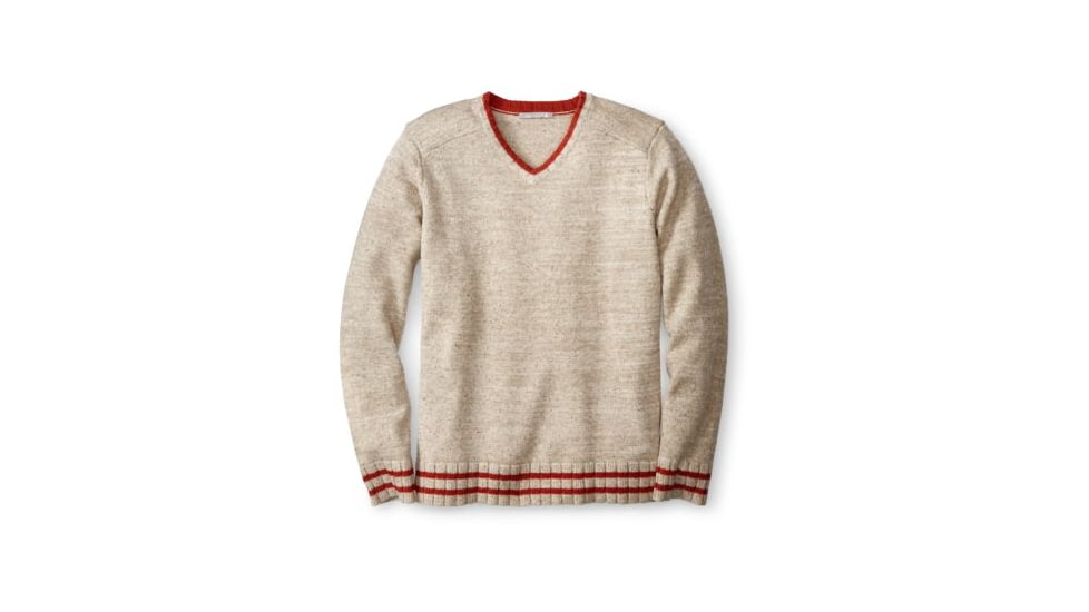 Smartwool Larimer Crew V-Neck Sweaters - Mens, Oatmeal Heather, 2XL, SW000118277XXL