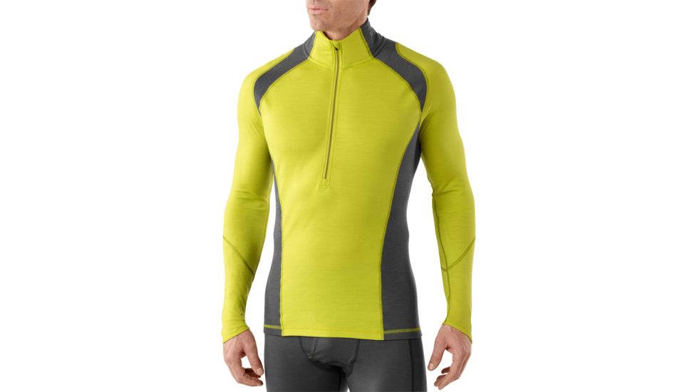 Smartwool Lightweight Zip T Long Sleeve - Men's-X-Large-Glow Green