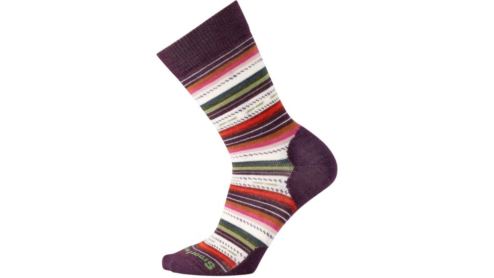 Smartwool Margarita Sock - Women's-Bordeaux Heather-Small