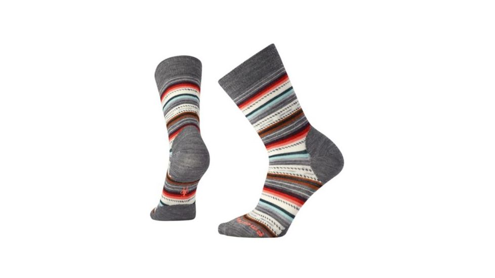 Smartwool Margarita - Women's, Medium Gray Heather/Bright Coral, Small, SW0SW717A05-S