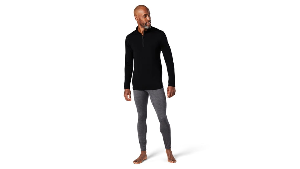 Smartwool Merino 1/4 Zip 150 Baselayer - Men's, Medium, Black, SW000752001M
