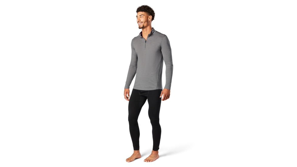 Smartwool Merino 1/4 Zip 150 Baselayer - Men's, Medium, Light Gray Heather, SW000752545M