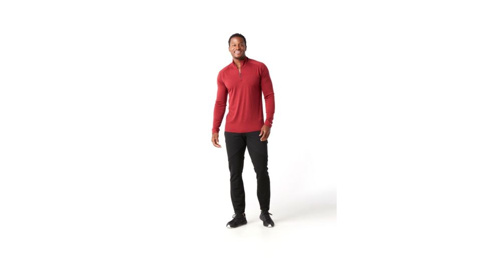 Smartwool Merino 1/4 Zip 150 Baselayer - Men's, Extra Large, Tibetan Red, SW016070A25-XL