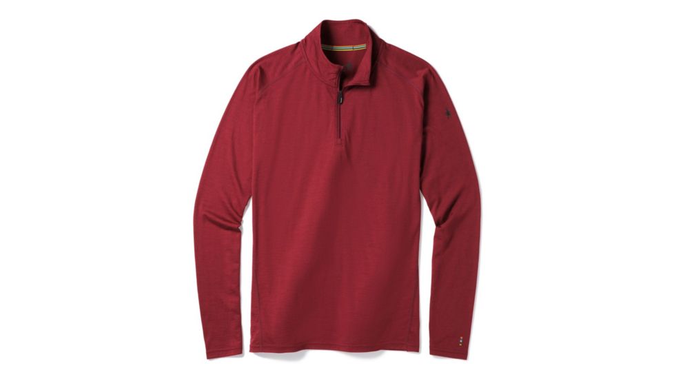 Smartwool Merino 1/4 Zip 150 Baselayer - Men's, Extra Large, Tibetan Red, SW016070A25-XL