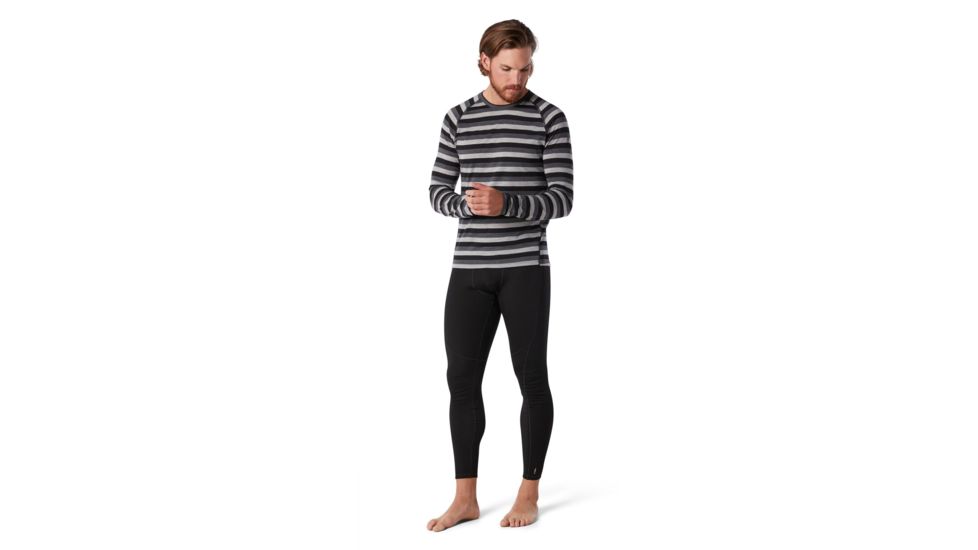 Smartwool Merino 150 Baselayer Long Sleeve - Mens, Iron Stripe, Small, SW016042D48-S