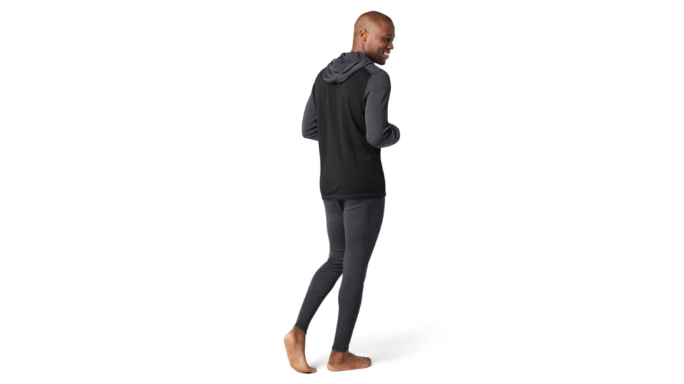 Smartwool Merino 250 Baselayer Hoodie - Mens, Black/Charcoal, Small, SW016359016-S