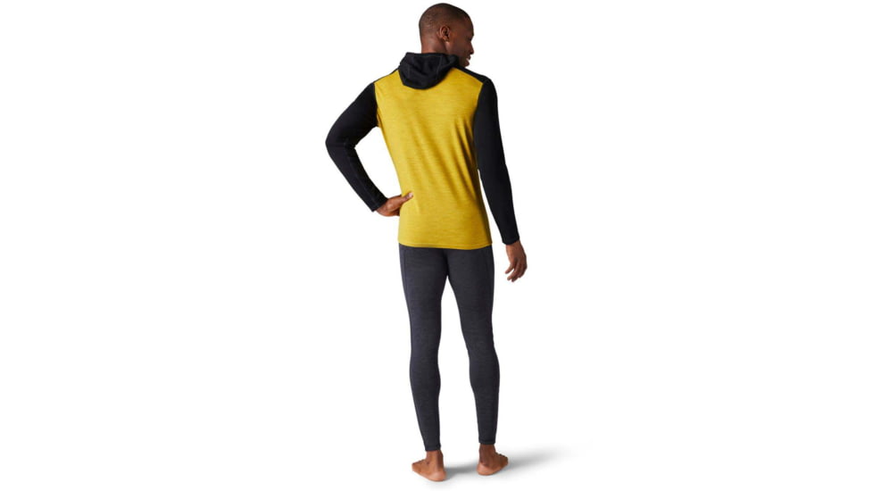 Smartwool Merino 250 Baselayer Hoodie - Mens, Golden Olive/Black, Medium, SW016359H16M