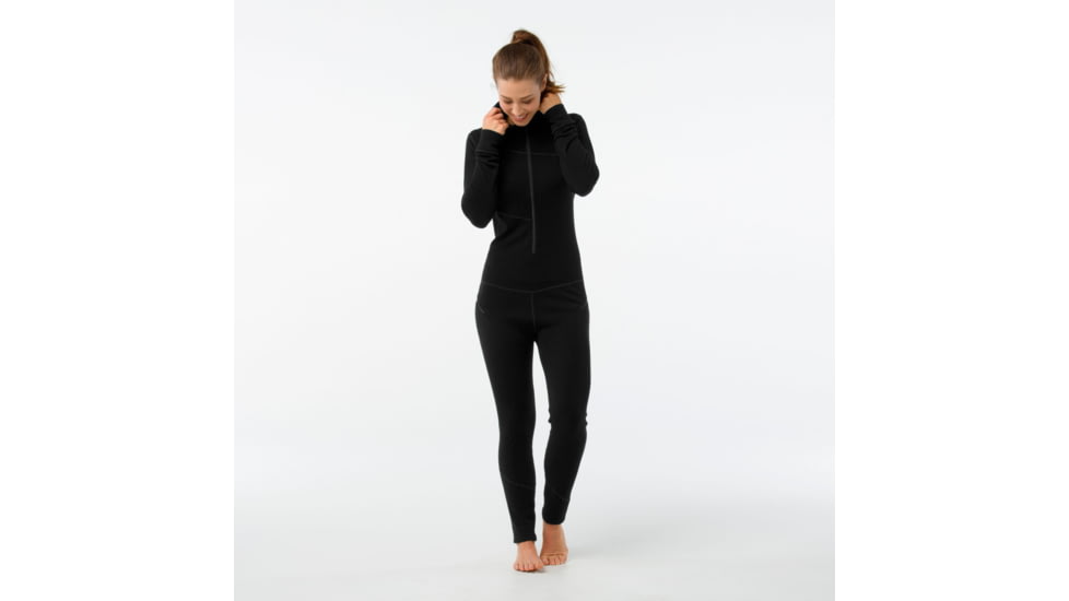 Smartwool Merino 250 Baselayer One Piece - Womens, Black, Extra Small, SW014088001-XS
