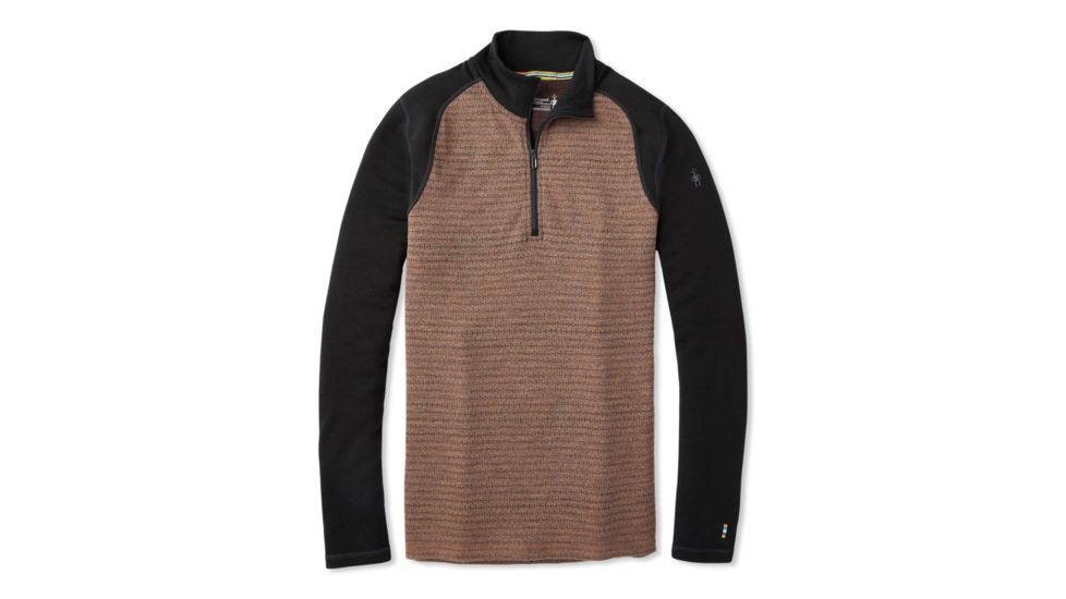 Smartwool Merino 250 Baselayer Pattern 1/4 Zip - Mens, Bourbon Tick Stitch, Large, SW0NP616C12-L