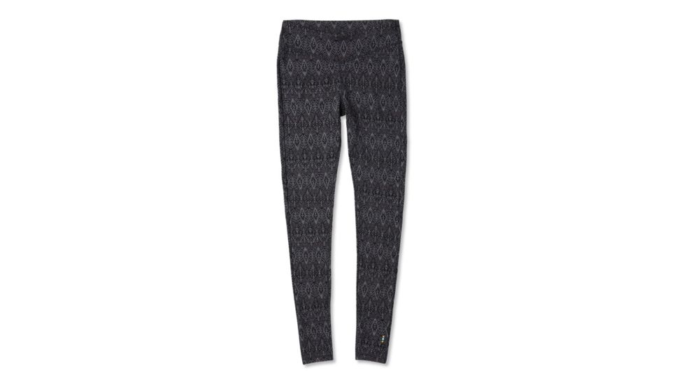 Smartwool Merino 250 Baselayer Pattern Bottom - Womens, Black Medallion, Medium, SW019243C14-M
