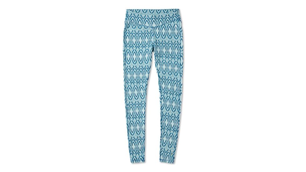 Smartwool Merino 250 Baselayer Pattern Bottom - Womens, Nile Blue Medallion, Extra Small, SW019243C17-XS