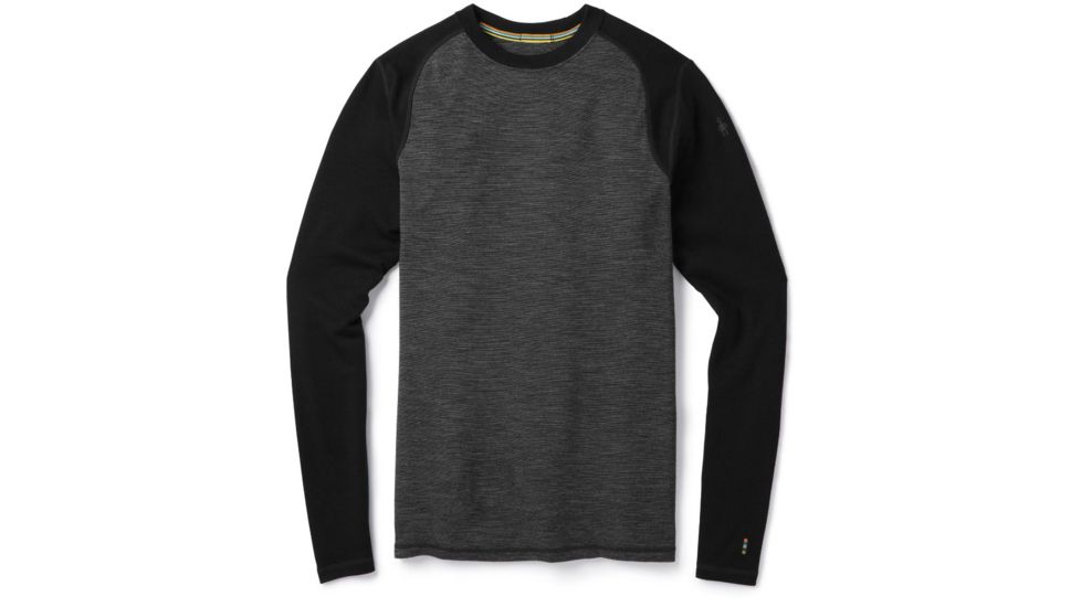Smartwool Merino 250 Baselayer Pattern Crew - Mens, Black/Black, 2XL, SW0NP601002-XXL