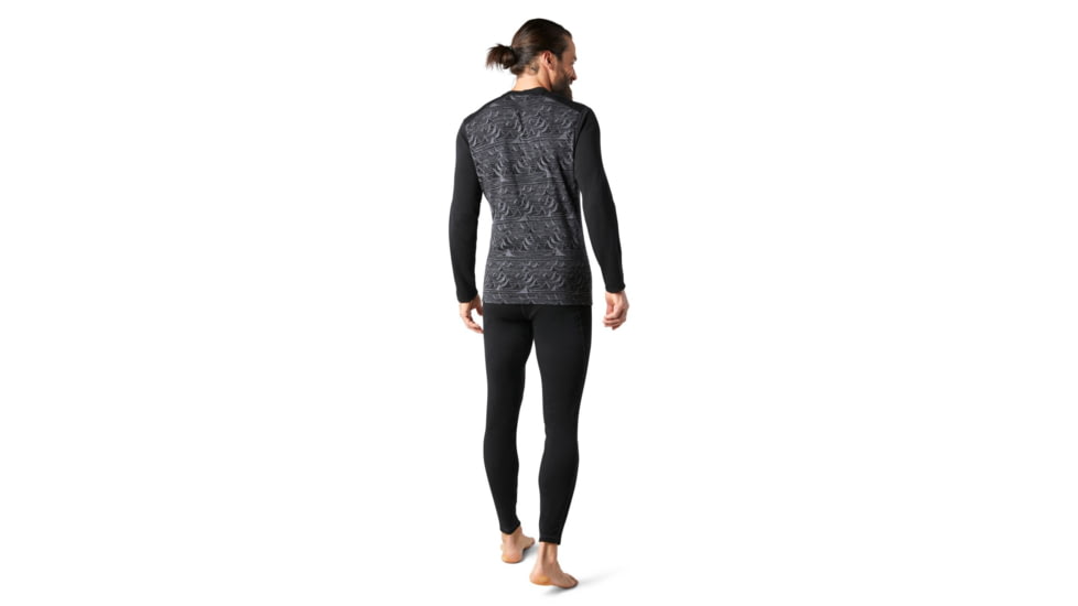 Smartwool Merino 250 Baselayer Pattern Crew - Mens, Black Bryan Iguchi Mountains, 2XL, SW016351F21-XXL