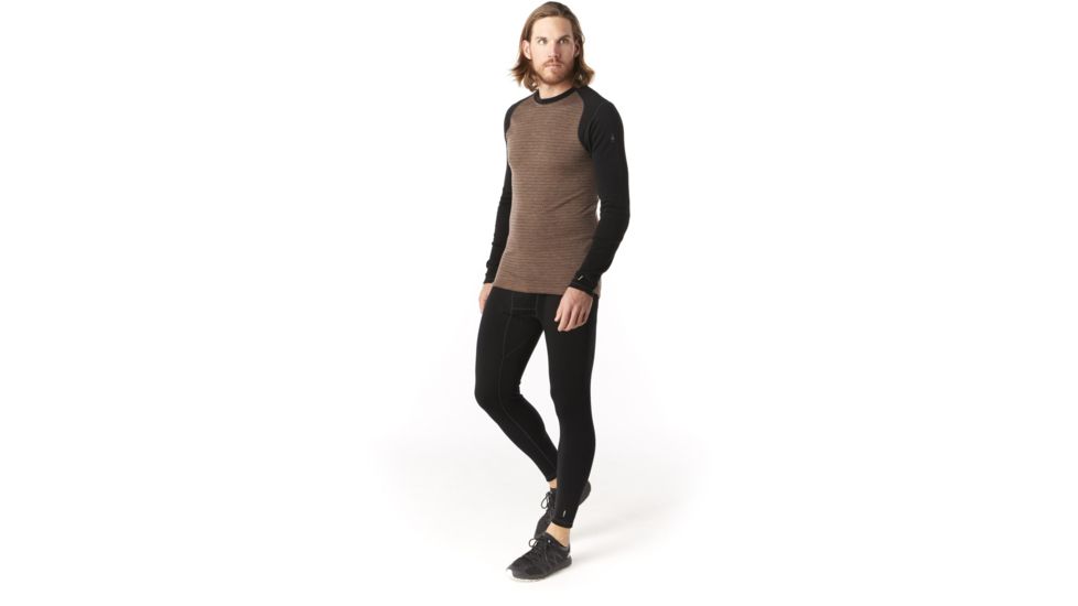 Smartwool Merino 250 Baselayer Pattern Crew - Mens, Bourbon Tick Stitch, Medium, SW0NP601C12-M