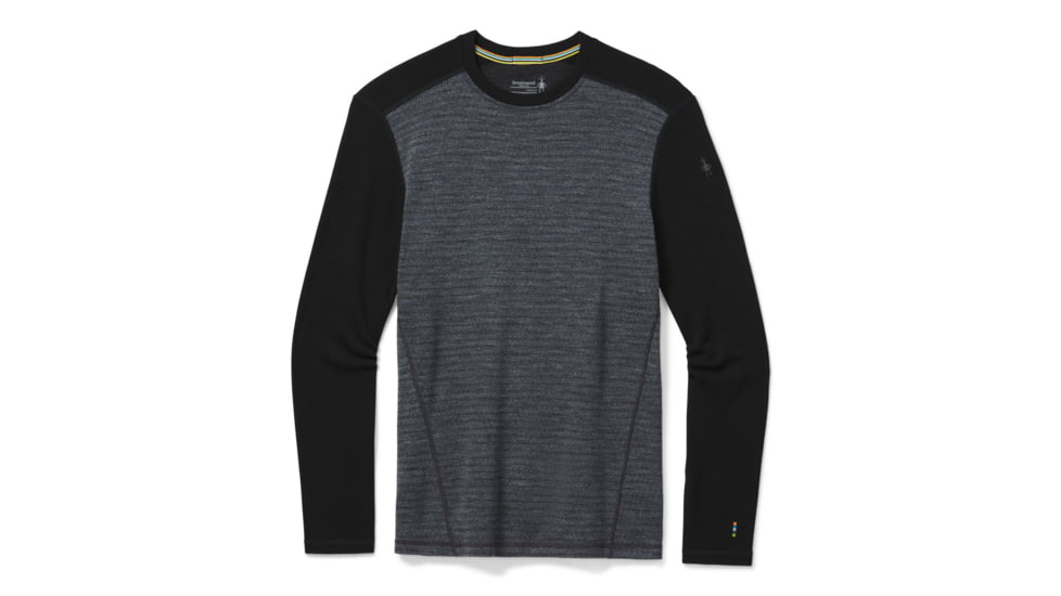 Smartwool Merino 250 Baselayer Pattern Crew - Mens, Medium Gray Tick Stitch, Small, SW016351B99-S