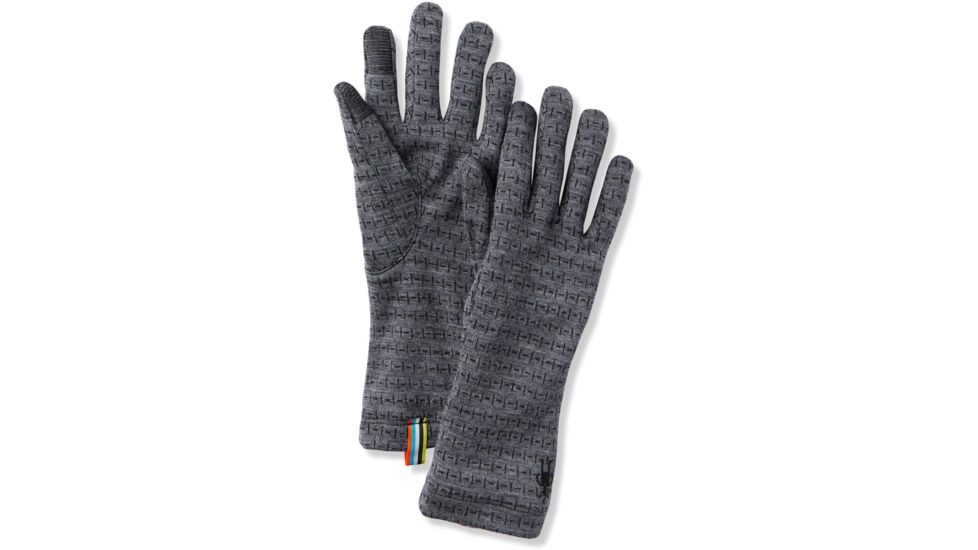 Smartwool Merino 250 Pattern Glove, Medium Gray Tick Stitch, Extra Large, SW019002B99-XL