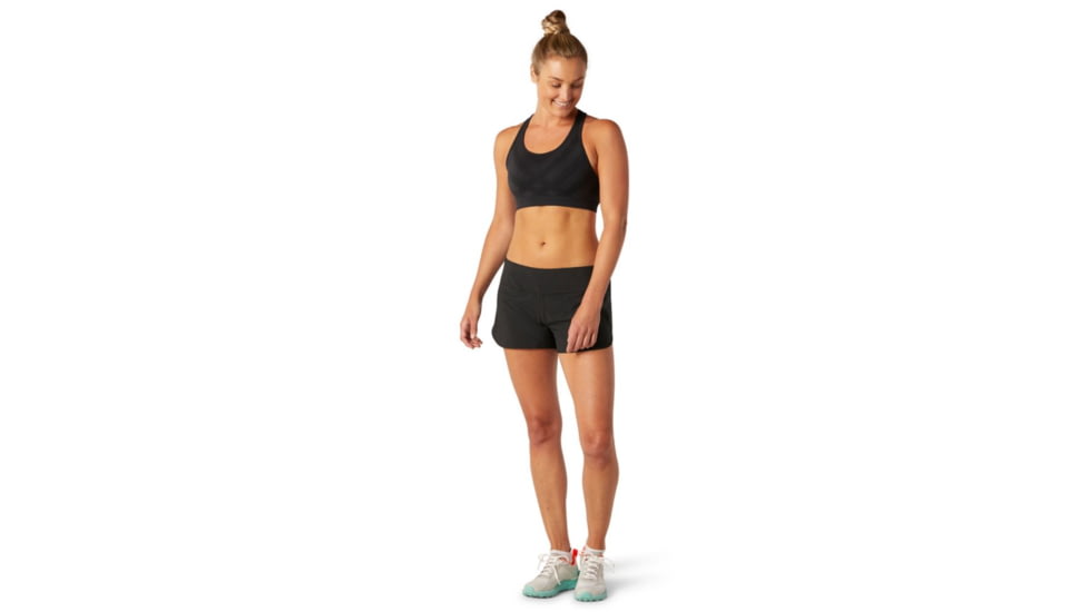Smartwool Merino Seamless Racerback Bra - Womens, Black, Extra Small, SW016155001-XS