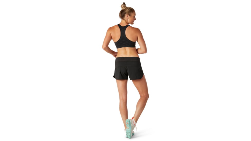 Smartwool Merino Seamless Racerback Bra - Womens, Black, Extra Small, SW016155001-XS