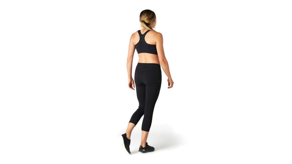 Smartwool Merino Seamless Racerback Bra - Womens, Black, Large, SW016155001-L