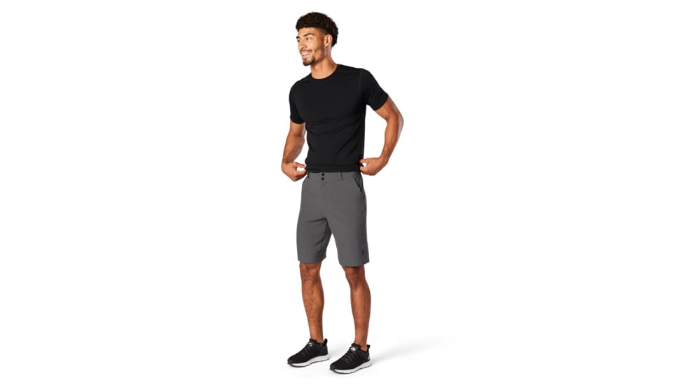 Smartwool Merino Sport 10in Short - Mens, Medium Gray, Large, SW000377052L