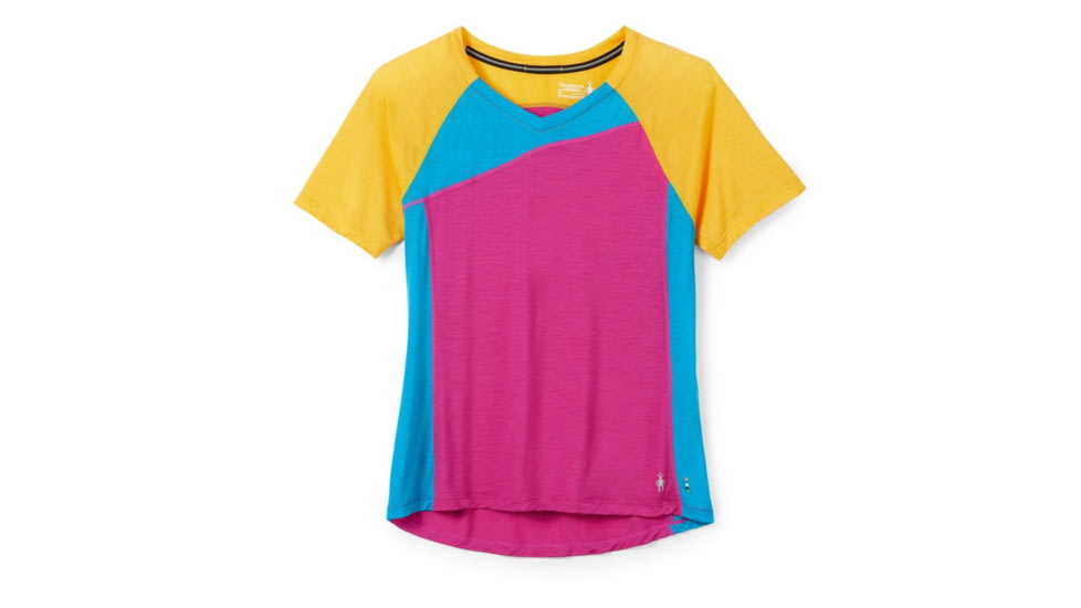 Smartwool Merino Sport 120 Mountain Bike Short Sleeve Tee - Womens, Festive Fuchsia, Small, SW016590J24S