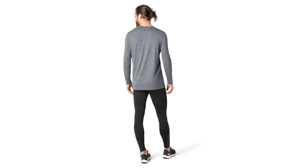 Smartwool Merino Sport 150 Alpine Bear Long Sleeve Graphic Tee - Mens, Medium Gray Heather, Small, SW016294084-S