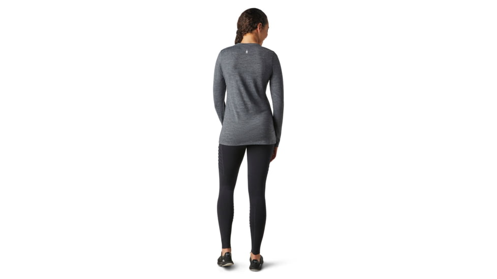 Smartwool Merino Sport 150 Alpine Tree Line Long Sleeve Graphic Tee - Womens, Medium Gray Heather, Extra Small, SW016333084-XS
