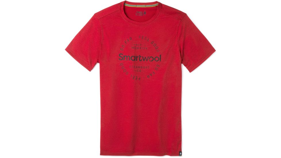 Smartwool Merino Sport 150 Go Far Feel Good Tee - Mens, Chili Pepper Heather, Large, SW015156B95-L