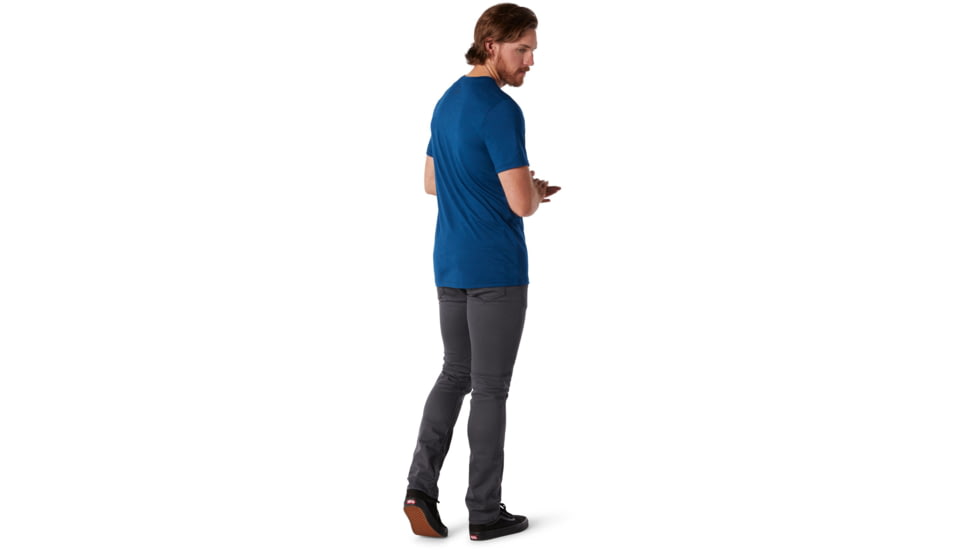 Smartwool Merino Sport 150 Motor Bear Tee - Mens, Alpine Blue, Large, SW000366B25-L
