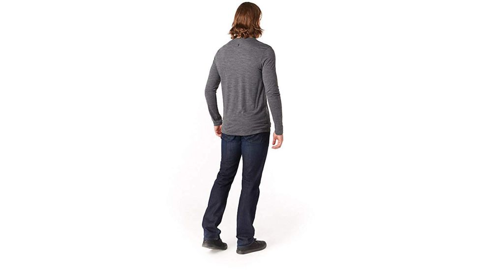 Smartwool Merino Sport 150 Old Man Winter Long Sleeve Tee - Mens, Medium Gray Heather, Small, SW019022084-S