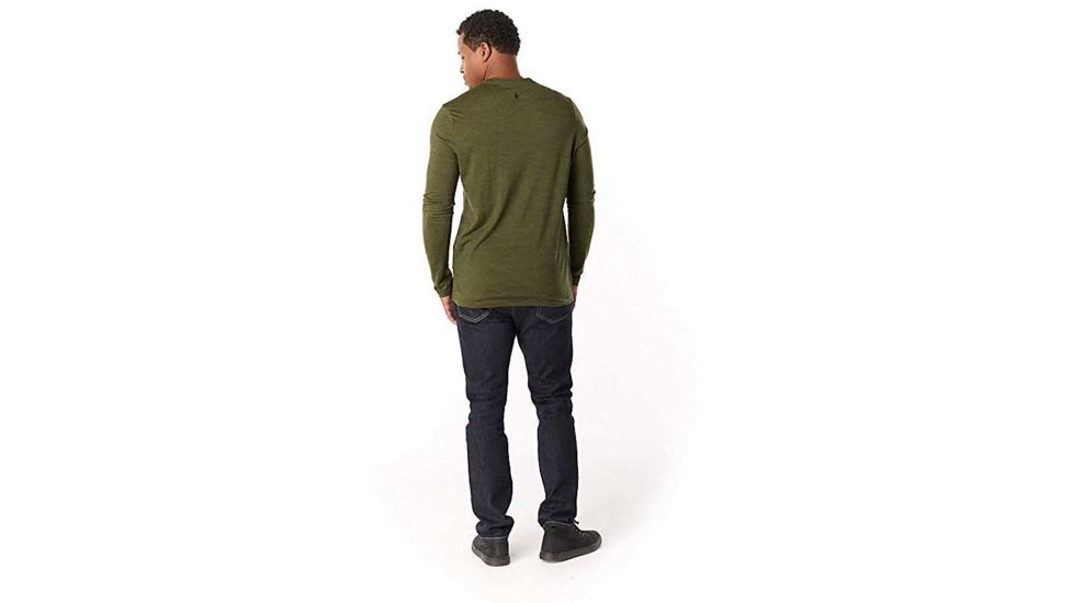 Smartwool Merino Sport 150 Old Man Winter Long Sleeve Tee - Mens, Moss Green Heather, Large, SW019022B45-L