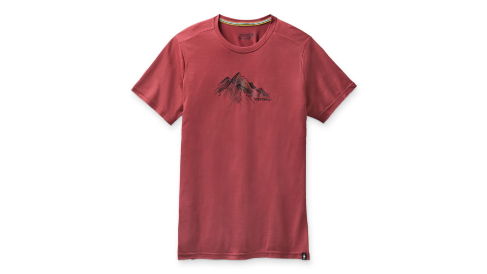 Smartwool Merino Sport 150 Rocky Range Graphic Tee - Mens, Masala, Large, SW000796D42L
