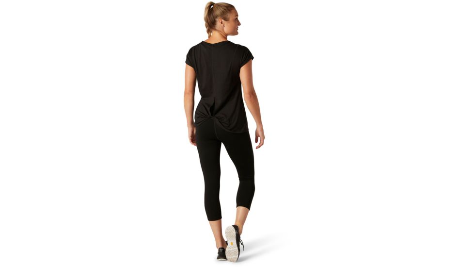 Smartwool Merino Sport 150 Short Sleeve - Womens, Black, Large, SW015136001-L