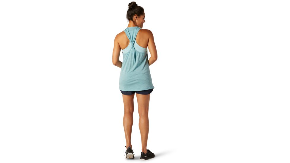 Smartwool Merino Sport 150 Tank - Womens, Wave Blue Heather, Extra Small, SW015135D25-XS