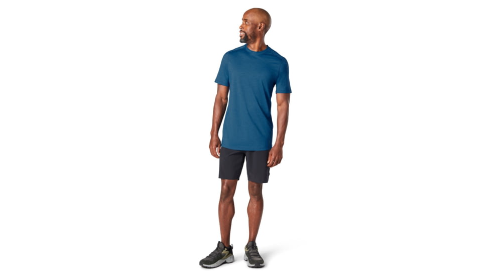 Smartwool Merino Sport 150 Tech Tee - Mens - Mens, Light Neptune Blue Heather, Medium, SW015161G16M