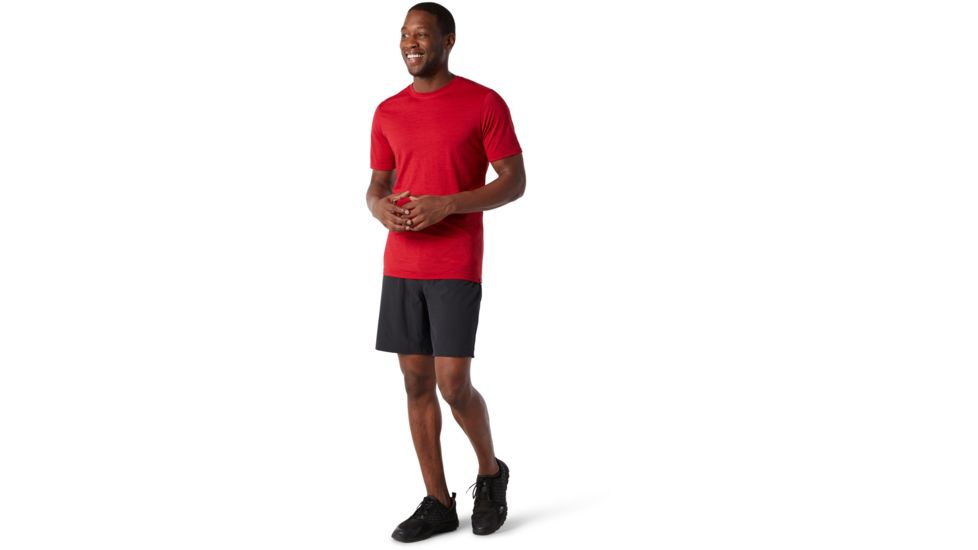 Smartwool Merino Sport 150 Tee - Mens, Chili Pepper Heather, 2XL, SW016136B95-XXL