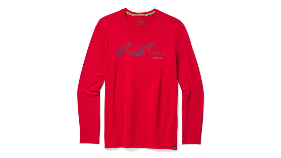 Smartwool Merino Sport 150 Upper Slopes Graphic Tee - Mens, Chili Pepper Heather, Large, SW016290B95-L