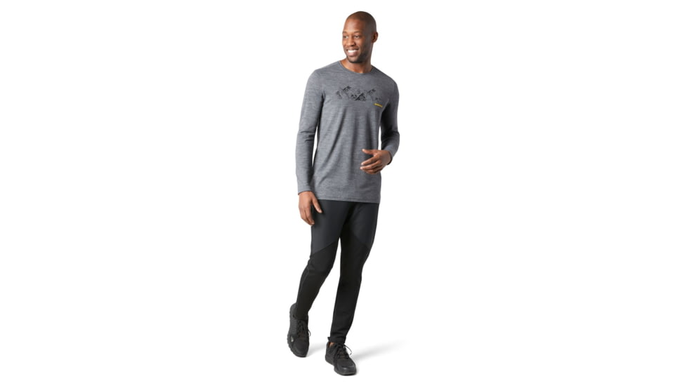 Smartwool Merino Sport 150 Upper Slopes Graphic Tee - Mens, Medium Gray Heather, 2XL, SW016290084-XXL