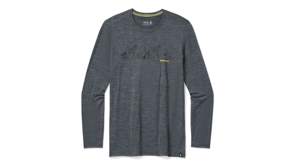 Smartwool Merino Sport 150 Upper Slopes Graphic Tee - Mens, Medium Gray Heather, 2XL, SW016290084-XXL