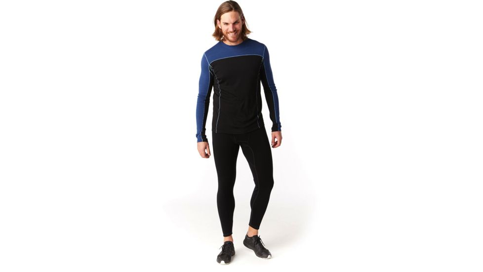 Smartwool Merino Sport 250 Long Sleeve Crew - Mens, Alpine Blue Heather, Small, SW019023B26-S