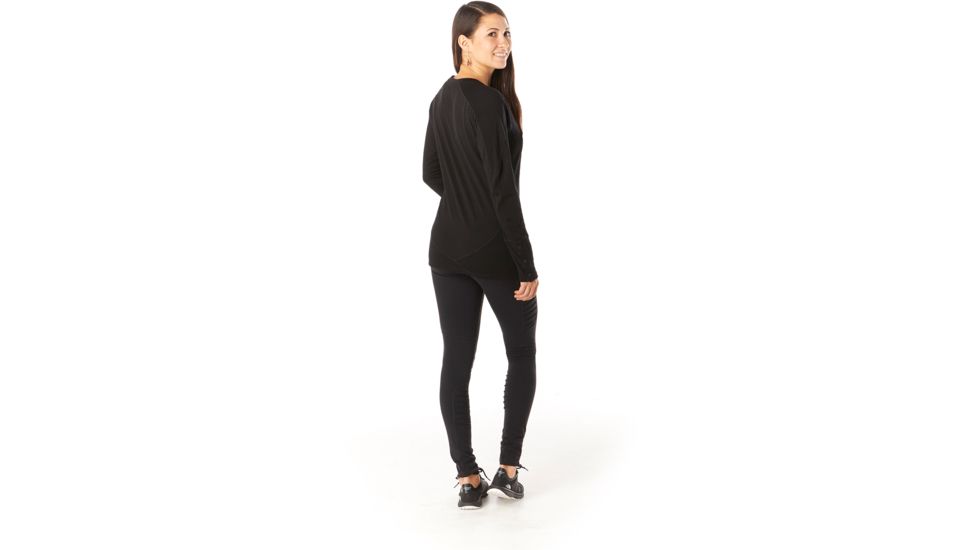 Smartwool Merino Sport 250 Long Sleeve Crew - Womens, Black, Small, SW019250001-S