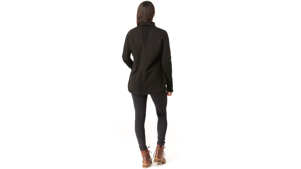 Smartwool Merino Sport Fleece 1/2 Zip Pullover - Womens, Black, Medium, SW019256001-M